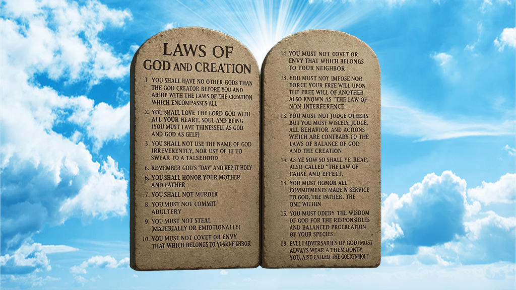 THE LAWS OF GOD AND CREATION